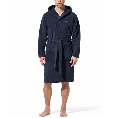 Walbusch Herren Sauna-Mantel Kuschelfrottier Blau Image