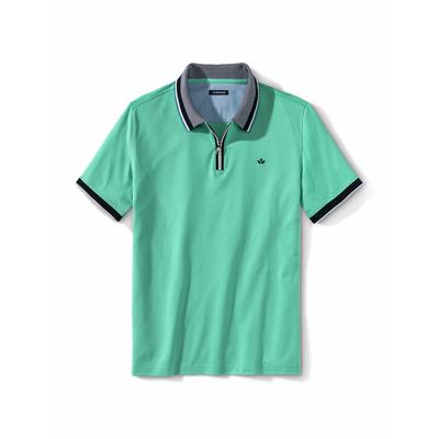 Walbusch Herren Club Polo Shirt Gruen gestreift Image