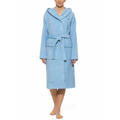 Walbusch Damen Morgen Mantel Kuschelfrottier Hellblau