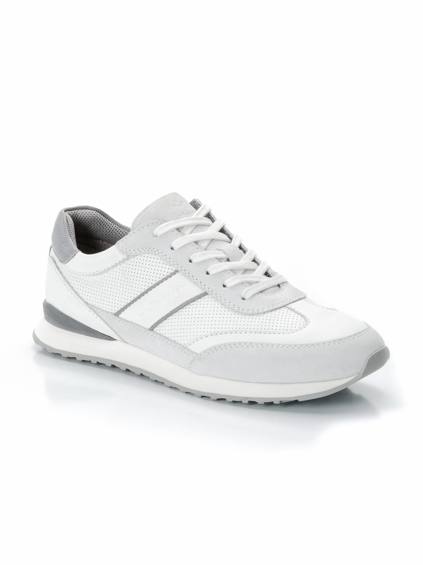 Walbusch Herren Komfort Perfo Sneakers Weiß