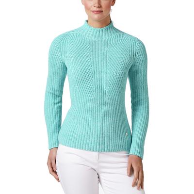 Walbusch Damen Patentpullover Nahtlos Grün mehrfarbig Image
