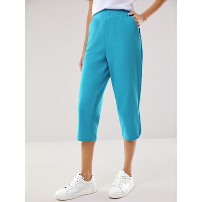Walbusch Damen Baumwollstretch Caprihose Hellblau Image