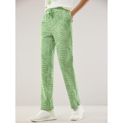 Walbusch Damen Freizeit-Hose Leicht&Luftig Gruen gemustert Image