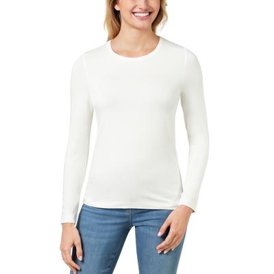 Walbusch Damen Viskose-Shirt Langarm Weiß Image
