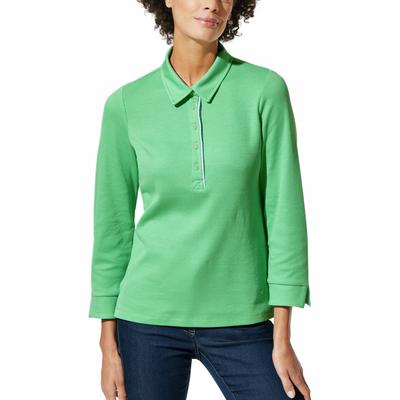 Walbusch Damen Polo Shirt Strukturmuster Gruen Image
