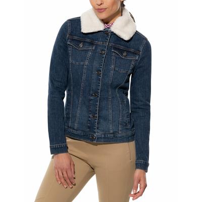 Walbusch Damen Jeans-Jacke Teddykragen Blau Image