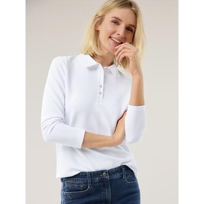 Walbusch Damen Ottoman Polo Weiss Image
