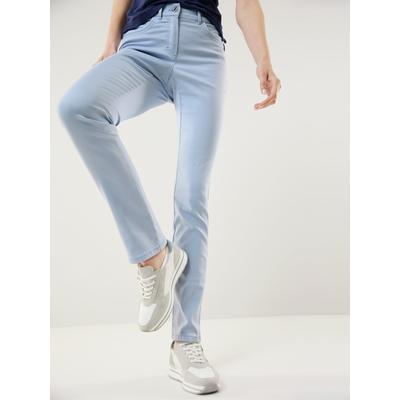 Walbusch Damen Bügelfrei Baumwoll-Hose Hellblau Image