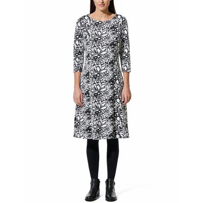 Walbusch Damen Softjersey-Jacquardkleid Schwarz mehrfarbig Image