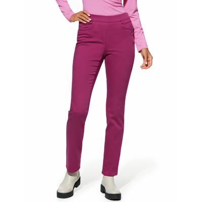 Walbusch Damen Thermo-Bügelfrei Cotton-Hose Lila Image