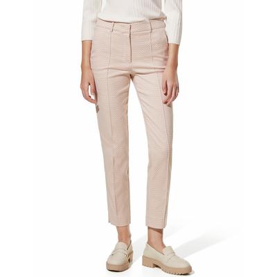 Walbusch Damen 7/8-Jacquardhose Minimal Beige gemustert Image