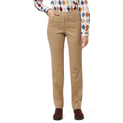 Walbusch Damen Thermo-Bügelfrei Cotton Hose Beige Image