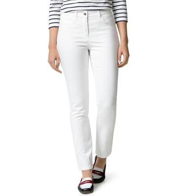 Walbusch Damen Bügelfrei Baumwollhose Slim Fit Weiss Image