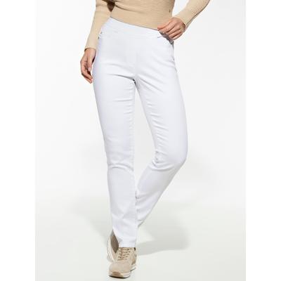 Walbusch Damen Yoga-Schlupfjeans Weiss Image