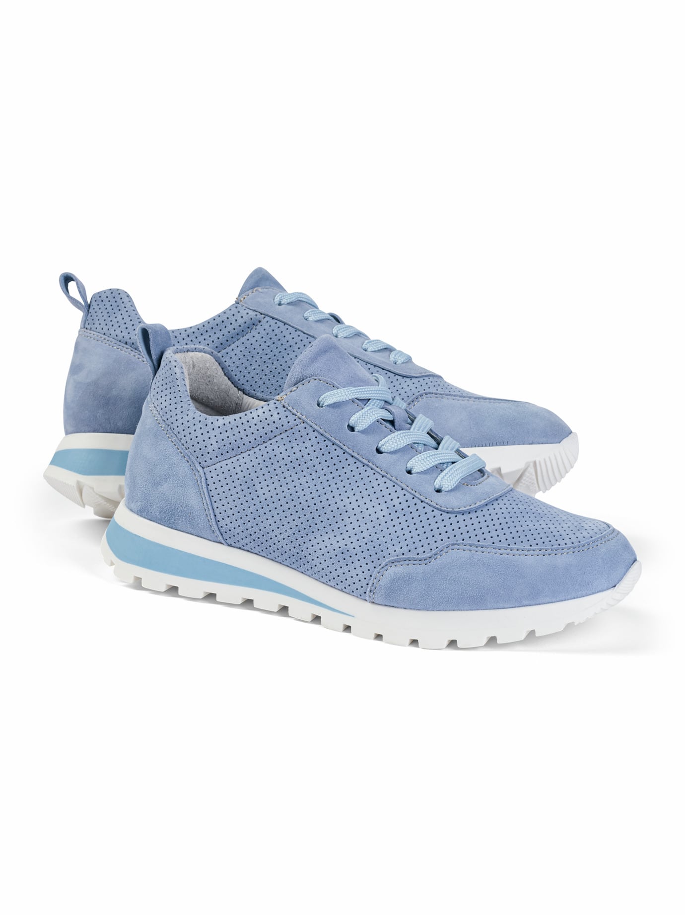Walbusch Damen Soft City Sneakerschuh Blau noch offen: Muster