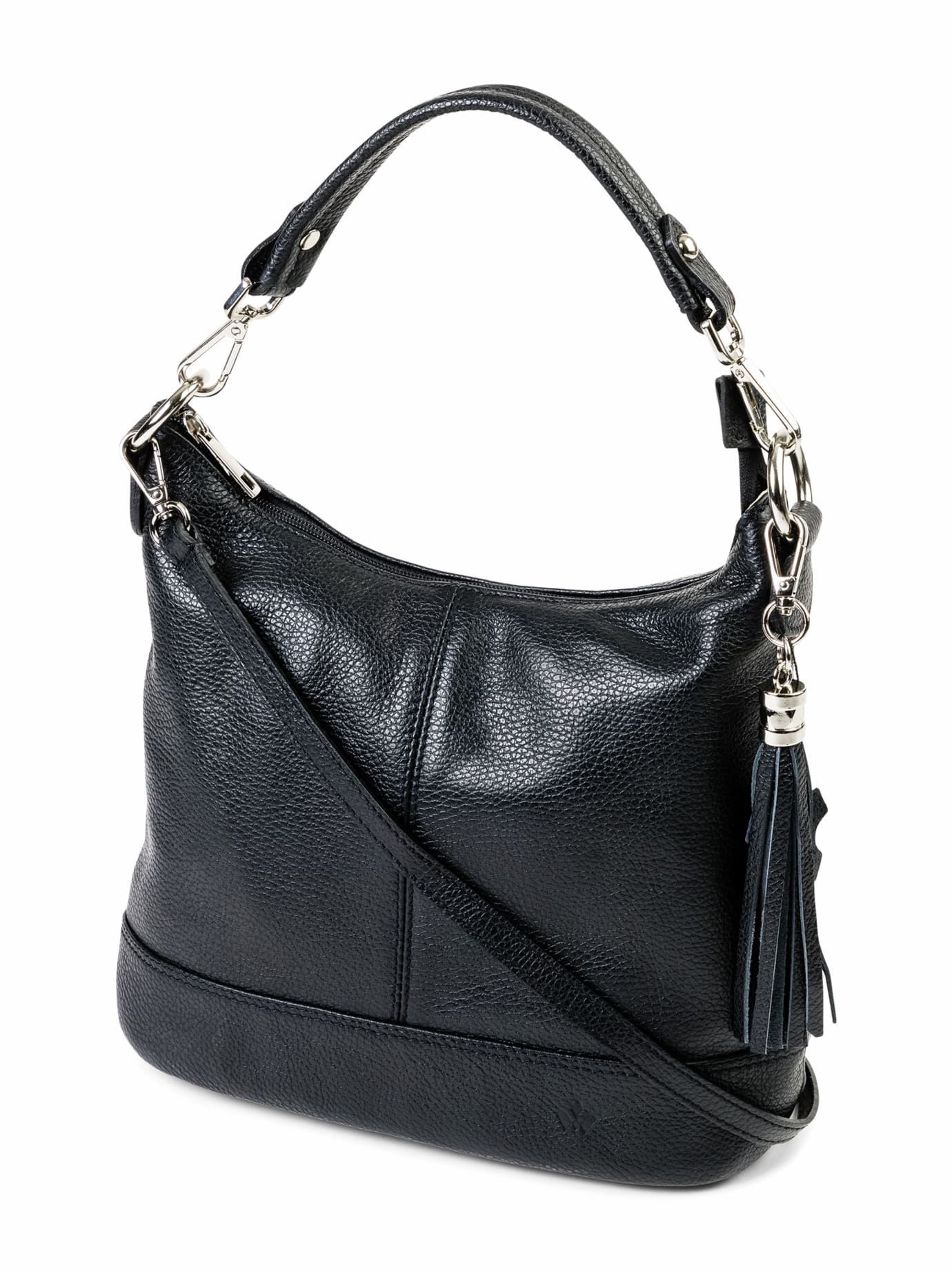 Walbusch Damen Leder-Handtasche Schwarz