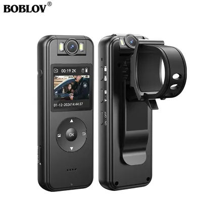 BOBLOV A27 2K Body Worn Camera 128GB WiFi Mini Camera Video Shooting Small Camcorder 180°Rotatable