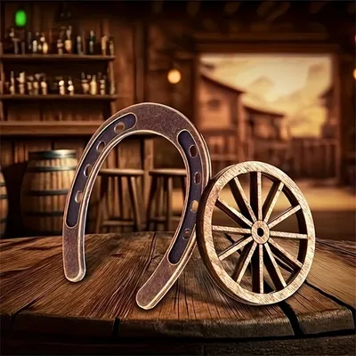Our Warm 24pcs Good Lucky Horseshoe Wedding Favors with Kraft Tags Rustic Horseshoe Gifts for