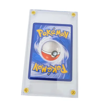 Acrylic Card Holder Screw Trading Card Protector 35 PT Clear Protectors for Baseball Sport Game Cards Storage and Display