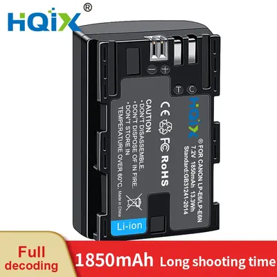 HQIX for Canon EOS R R5 R6 R7 90D 80D 70D 60D 6D Mark II 6D2 7D2 5D4 5D3 5D2 5DS 60Da Camera LP-E6