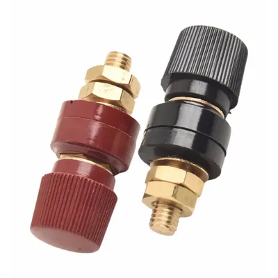 1-Pair Binding Post M6 M8 Thread 333 Type Brass Binding Post For Welding Machines Pure-Copper