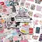 Autocollants de lecture romantique de dessin animé, 50/150 pièces, autocollants pour téléphone, Scrapbook, Skateboard, bagages, guitare, Graffiti esthétique, DIY bricolage