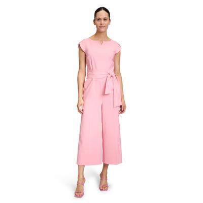 Overall BETTY BARCLAY "Betty Barclay Jumpsuit mit Eingrifftaschen", Damen, Gr. 40, Normalgrößen, pink (flamingo pink), Obermaterial: 86% Polyester, 14% Elasthan., feminin, figurumspielend, Rundhals, Overalls, Form Image