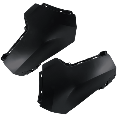 Replacement Bumper End Plastic Primed, Front, Driver & Passenger Side, 1-year unlimited-mileage warranty SET-RH01110001Q