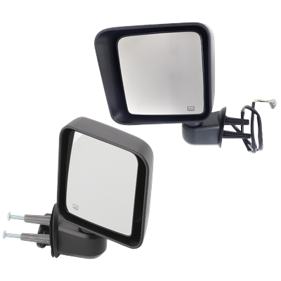 JC Whitney Mirror Textured Black, Driver & Passenger Side, 1-year limited warranty SET-JJP65ER