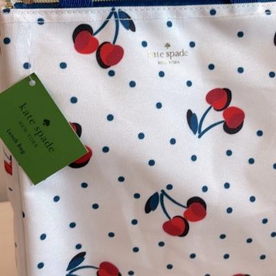 Kate Spade Bags | Kate Spade Cherry Heart Lunch Tote Bag | Color: Blue/Red | Size: Os