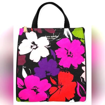 Kate Spade Bags | #40 Kate Spade Insulated Lunch Tote, Color Block | Color: Green/Pink | Size: Os