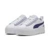 Sneaker PUMA "MAYZE MIX WNS", Gr. 38, puma weiß, blau crystal, Leder, unifarben, sportlich, Schuhe