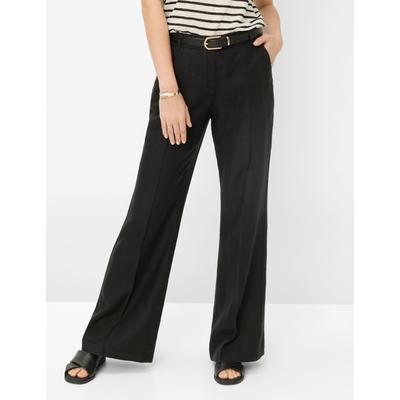 Culotte BRAX "Style MAINE", Damen, Gr. 40, Normalgrößen, schwarz, 100% Leinen, Hosen Image