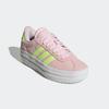 Plateausneaker ADIDAS SPORTSWEAR, Gr. 38, clear pink, hi, res gelb, cloud weiß, Leder, Synthetik, sportlich, Schuhe, Design auf den Spuren des adidas Gazelle Bold