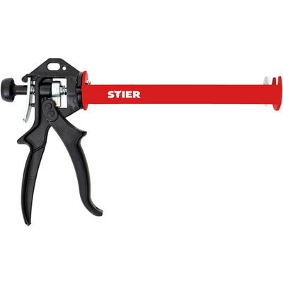 Stier - Kartuschenpistole sap-ii, mechanisch, 18:1 Übersetzungsverhältnis, Perfekt für Silikon- und Image