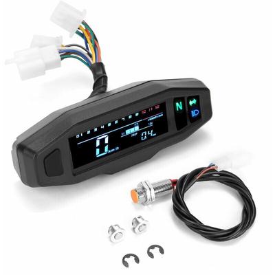 Mini Universal Motorrad Digital LCD Tachometer Digital Kilometerzähler Elektrische Motor Bike