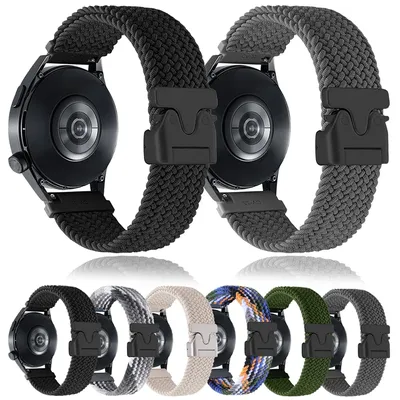 1 stücke Sport Strap Nylon Uhr Band 22mm 20mm Für TicWatch Pro 3 Ultra LTE/GPS E3 E2 S2 Pro X 2021 Frauen Männer Smartwatch Armbänder Image
