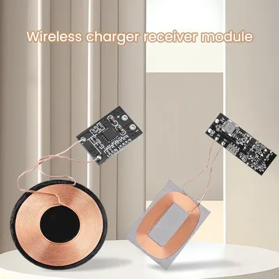 Drahtloses Ladegerät-Empfängermodul für Apple Android-Handy, drahtloses Lademodul, Ladegerät-Zubehör, PCBA-Platine, 5 V, 3 W/5 W Image