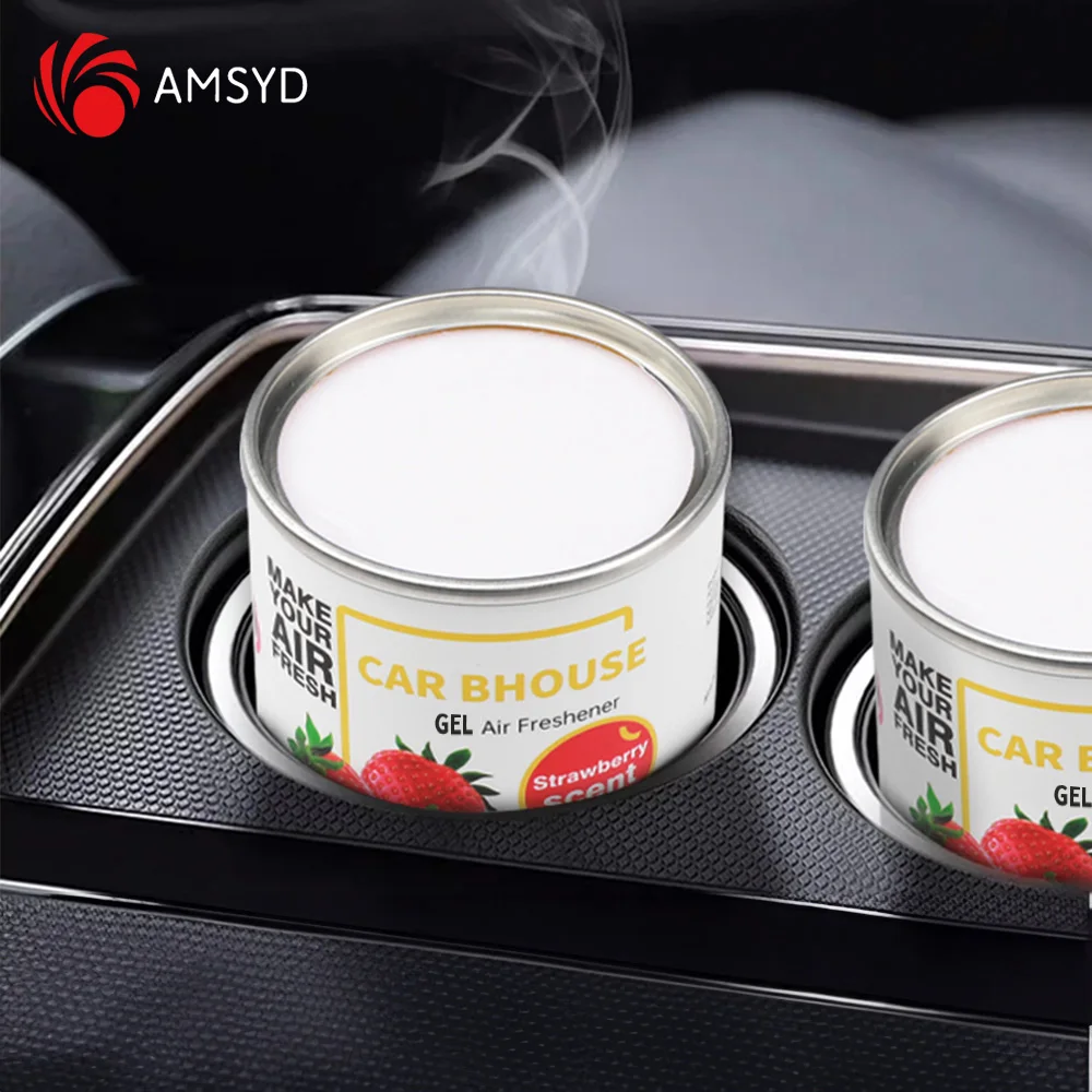 Auto feste Lufter frischer Parfüm Creme Auto Interieur Zubehör Aroma Diffusor becher förmiges Aluminium kann Gerüche entfernen Duft Image