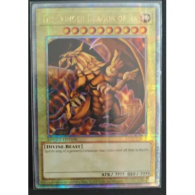 Yugioh KONAMI Duel Monsters LC01-EN003 The Winged Dragon of Ra 25th Quarter Century Secret English Image