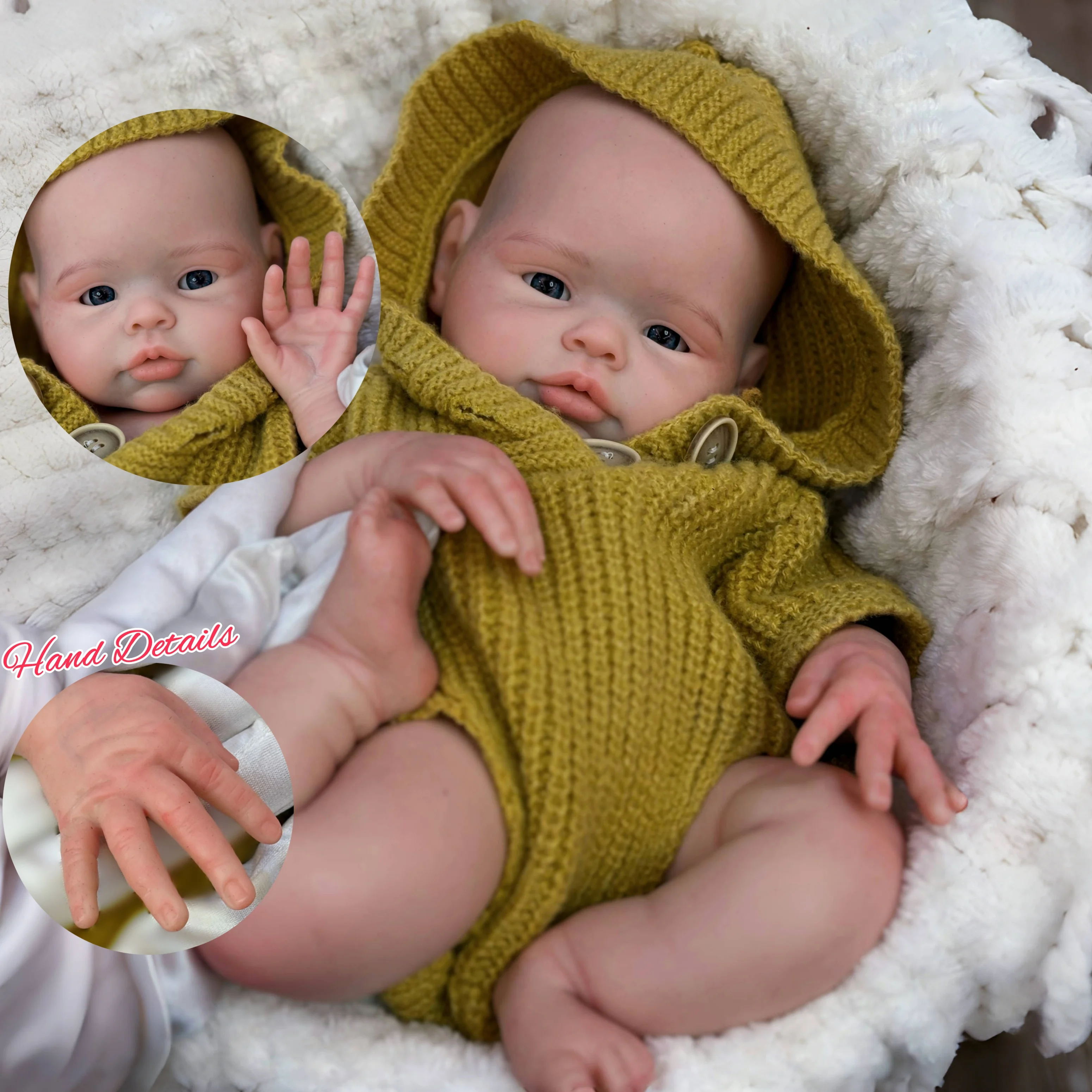 13 & 17 zoll Reborn Baby Puppen Junge/Mädchen Ganzen Körper Silikon Bebe Reborn Puppe Spielzeug Für kinder Weihnachten geschenke Lebensechte Reborn Baby