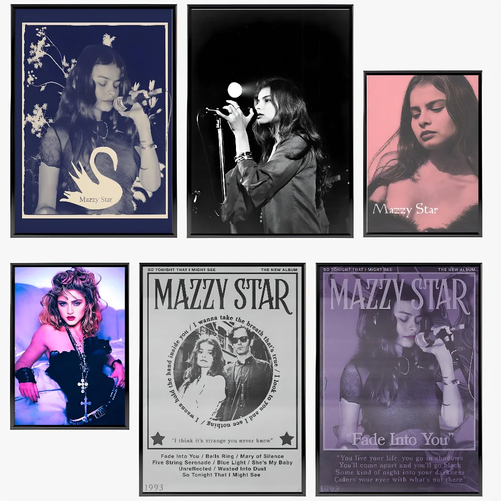 1PC 80s Pop Punk Band Mazzy Star Poster Poster Paper Print Home Living Room Bedroom Entrance Bar Cafe Art Painting Decoration