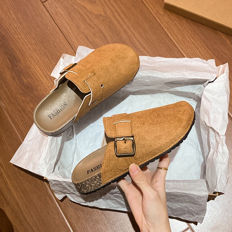 Damen-Schuh-Bett-Clogs aus Wildleder – Damen-Clog-Hausschuhe aus Memory-Schaum mit Fußgewölbeunterstützung – stilvolle Slip-on-Damen-Pantoletten und Clog-Sandalen