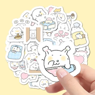 40 Stück süße Cartoon MEO MONSTERS Cozy Moment Aufkleber Kawaii Aufkleber Kind Spielzeug DIY Laptop Koffer Notebook Dekoration Aufkleber Image