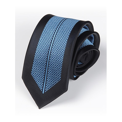 6 cm schmale Krawatte mit Positionierungsmuster für Herren – Streifen-, Blumen- oder Karomuster, elegante gewebte Seidenkrawatte für Business, Hochzeiten und formelle Anlässe Image