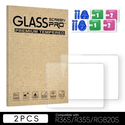 1/2/3/5 stücke 3,5 Zoll gehärtete Glas folie für R36s Handheld-Spiele konsole Displays chutz folie Image