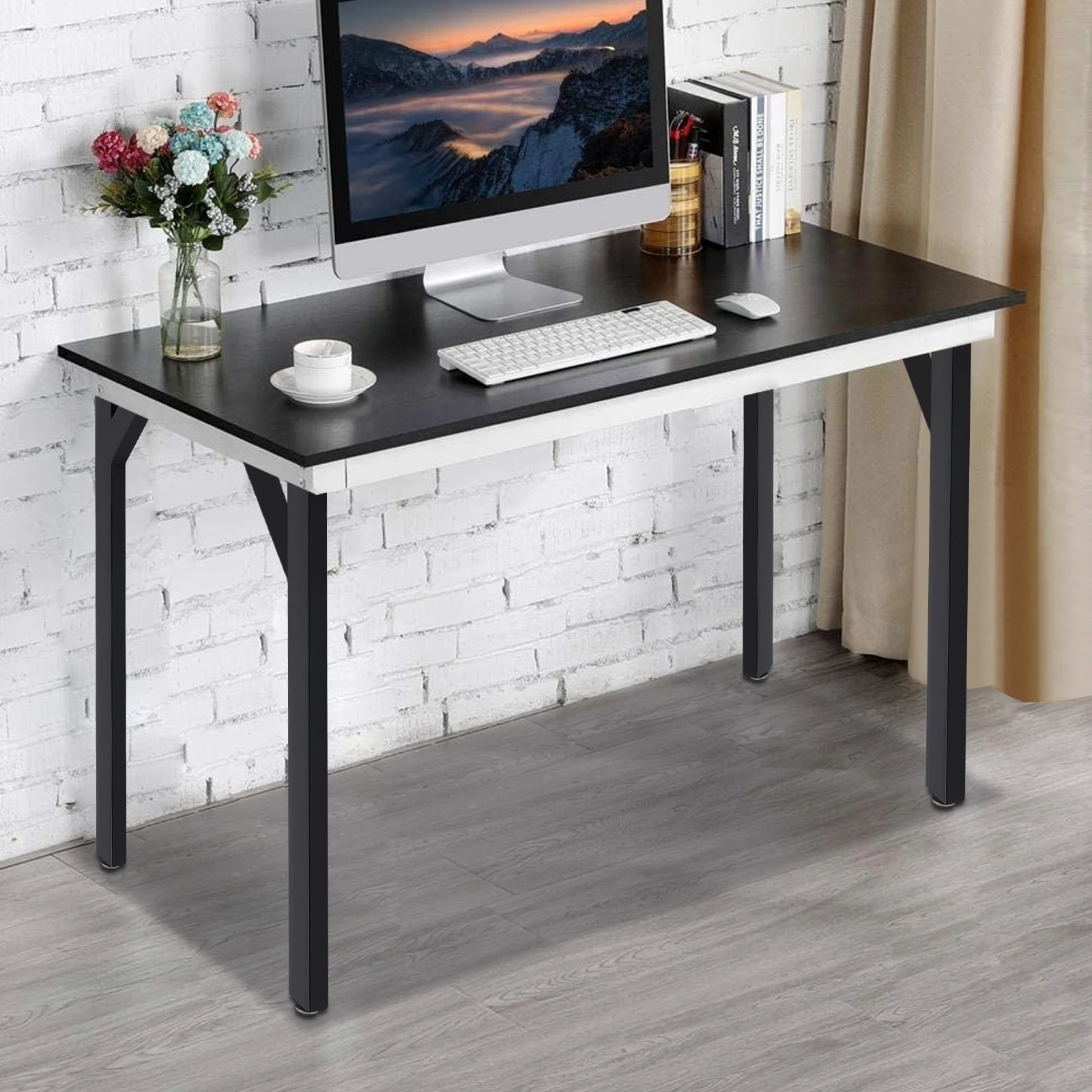 Schwarz/Weiß/Goldene Y-förmige Tischbeine, 4er-Set, verstellbare Fußpolster, verschraubte Tischbeine Image