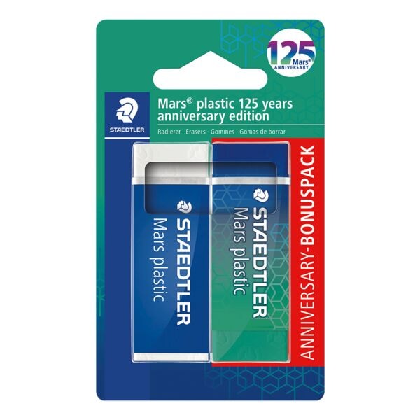 Staedtler Radierer »Mars plastic« 125 Jahre Jubiläumsedition grün Image