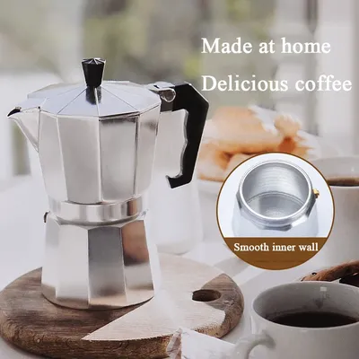 Aluminum Coffee Kettle Espresso and Moka Pot for Perfect for Authentic Cuban and Italian Style