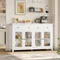 Getone Buffet Cuisine, Meuble de Cuisine, Meuble Cuisne de Rangement avec 2 Tiroir 4 Portes,